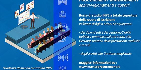 A.A. 2025/26 Borse di studio INPS a totale copertura della quota di iscrizione per  figli o orfani ed equiparati  di dipendenti e di pensionati della PA e di iscritti alla Gestione magistrale. 