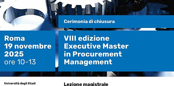 Cerimonia di chiusura VIII edizione Executive Master in Procurement Management